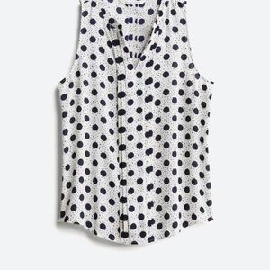 41 Hawthorn White and Black Polka Dot Top